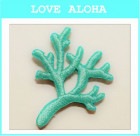 マリン　サンゴ(エメラルド)|SURF＆BEACH|アイロンアップリケ