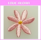 ティアレ(ミニ）　ピンク|花|アイロンアップリケ