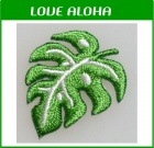 モンステラb（左向）　小|植物|アイロンアップリケ