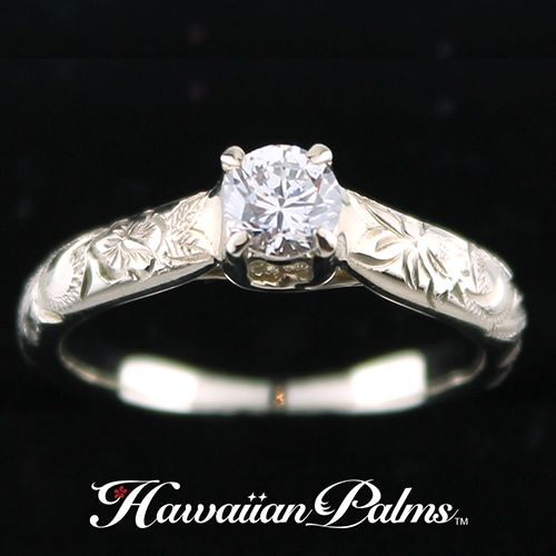 �㿿������ƥץ��ݡ�������18K������� ��mm�� Ω���� ���������(������������ʼ� 0.15ct )�դ����