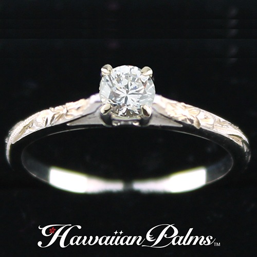 �㿿������ƥץ��ݡ�������18K������� ��mm�� Ω���� ���������(������������ʼ� 0.15ct )�դ����