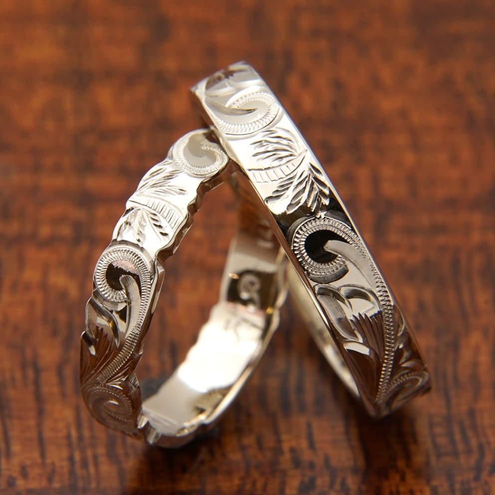 ひまわり ミニ ゴールド 16号 リング メンズ レディース ピンキー ゴールド ４mm幅 ひまわり ペアリング「厚み１mm、フラット型