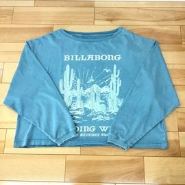 BILLABONG ウィメンズ HEADING WEST LS TEE ロンT 【WIDE LOOSE CROPPED】