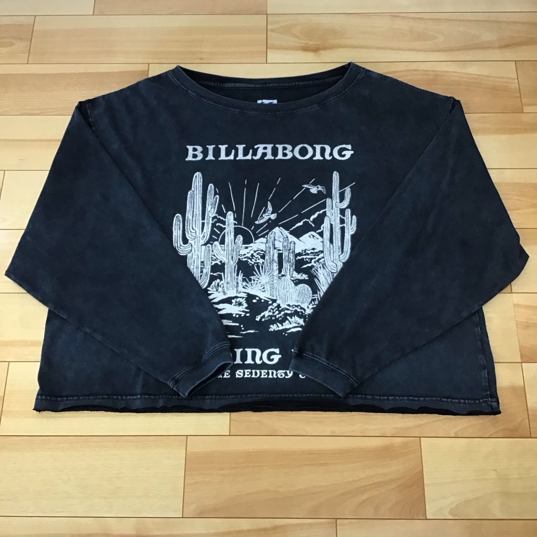 BILLABONG ������� HEADING WEST LS TEE ����T ��WIDE LOOSE CROPPED��