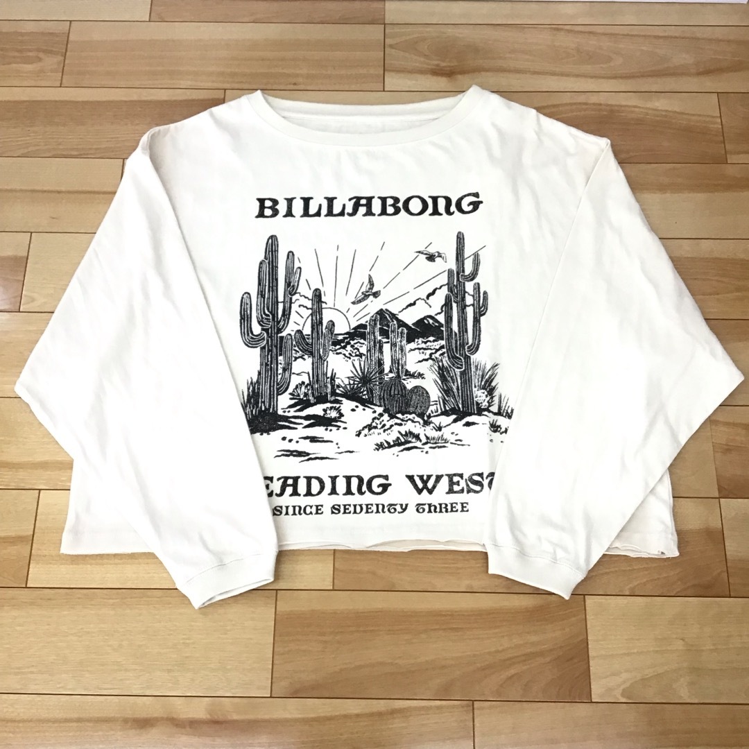 BILLABONG ������� HEADING WEST LS TEE ����T ��WIDE LOOSE CROPPED��
