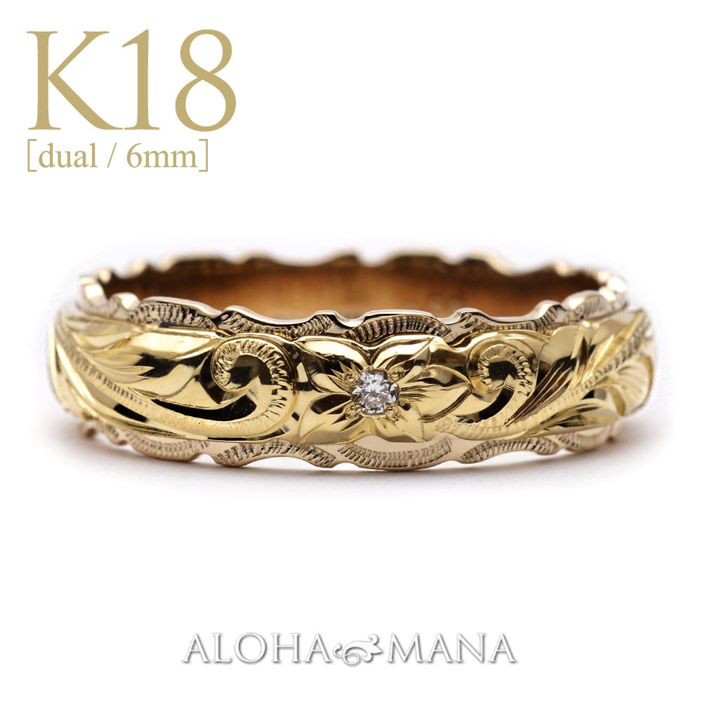 ����6mm��K18 �ǥ奢��ȡ��� �Х�� �ץ�ߥ�����¤ �ϥ磻���󥸥奨�꡼ �뺧���� 18�� ONLYONE ������ɥ�� ���������ᥤ�� cdr017wri00