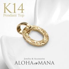 Weliana K18ゴールド ピアス ダブルサイド エングレーブド ダイヤモンド フープ ピアス alolua(アロルア) 0.46ct 両耳用 /新作 K18 ラウンドゴールド ピアス - Weliana（ウェリアナ）｜ハワイアン