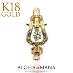 ハワイアンジュエリー ブレスレット ダンシングダイヤモンド K18