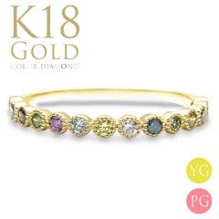 金高騰！！K18刻印あり　エメラルド　可愛いリング♡ k18 リング 地金 トワ・エ・モワ 君と僕 toi_et_moi レイヤー ゴールド