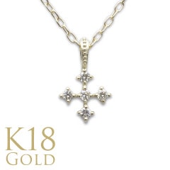 K18 ɥͥå쥹 (RERALUy)ɥեݥ ڥ ͥå쥹 0.03ct rne1679k18