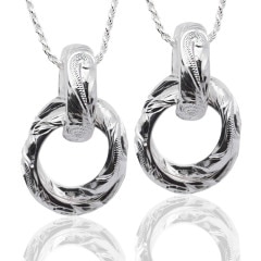 ڥڥڡۥڥͥå쥹 ꡼ڥ ϥ磻󥸥奨꡼ ͥå쥹 ꡼ ǥ  С925 3Ϣ Сͥå쥹 դ 40cm 45cm 50cm ambpd0710pair