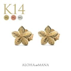 プルメリア フラワー K14 ピンクゴールド ペンダント トップ 14