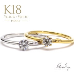 ŷ ϡ 0.17ct    (RERALUy) ˥С꡼ ɥ ꡼ ǥ K18 18  ۥ磻ȥ rri1727