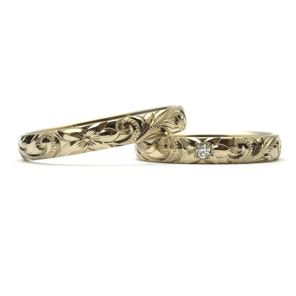 ϥ磻󥸥奨꡼ 뺧 ˥С꡼ ڥ󥰥å 󥰥ȡ Х3mm K18ѥ󥴡 ᥤɥ Weliana (ꥢ)ONLYONE cdr022pair_sbK18cg