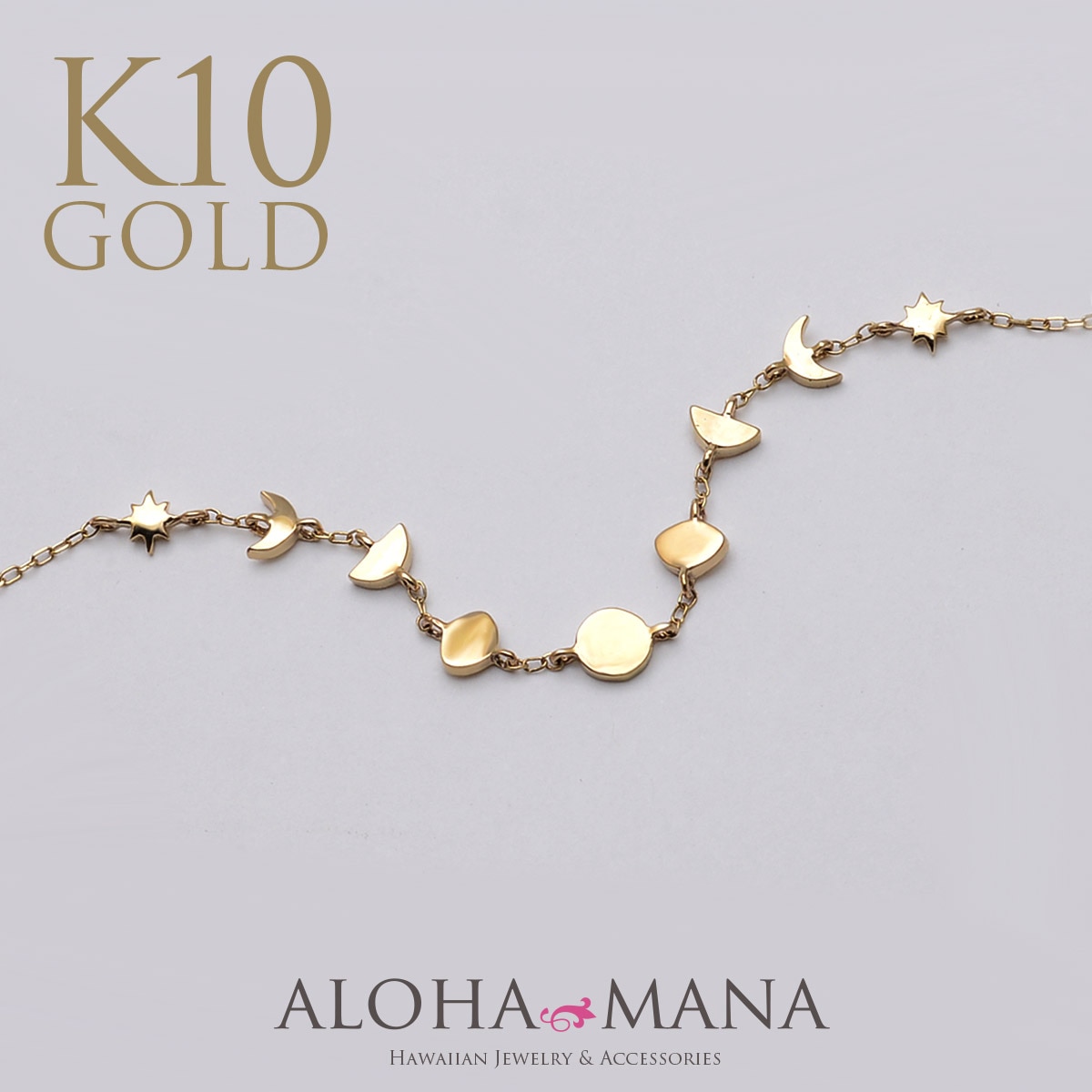 �ϥ磻���󥸥奨�꡼ �ͥå��쥹 K10 ������� Mahina �ޥҥ� ��������礱 ���ơ������ͥå��쥹  10�� 42cm ����������η� apd2181