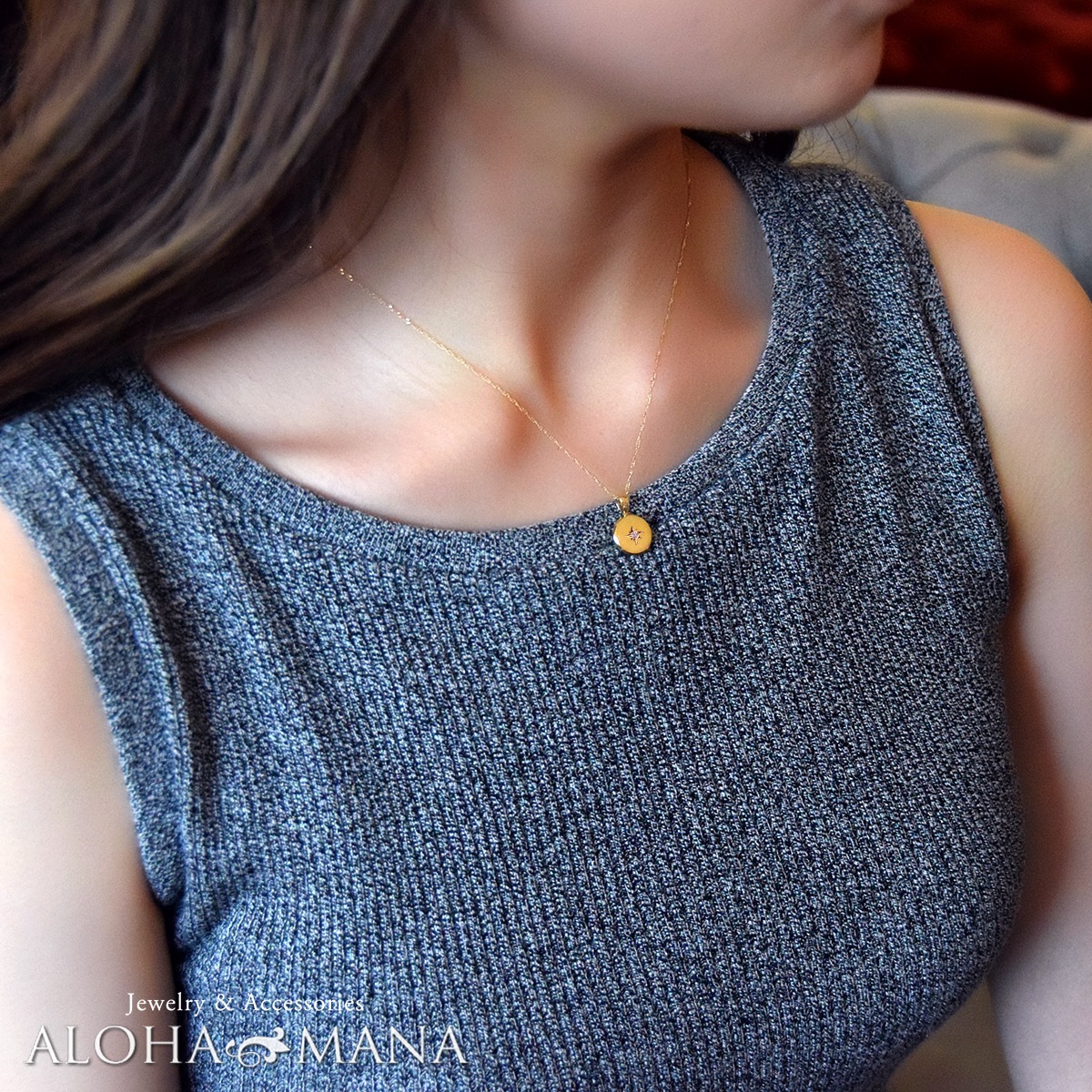 �ϥ磻���󥸥奨�꡼ �ͥå��쥹 K18 ��������� 0.02ct 5��α�� ��α�� �ڥ����� �ȥåפΤ� �ϥ쥢���� ���٤�ץ졼�� 18�⥴����� ������ ��ǥ����� ��� ����� apd2177a