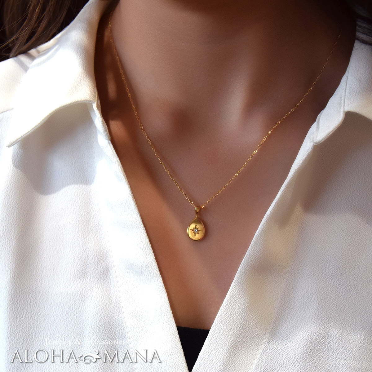 �ϥ磻���󥸥奨�꡼ �ͥå��쥹 K18 ��������� 0.02ct 5��α�� ��α�� �ڥ����� �ȥåפΤ� �ϥ쥢���� ���٤�ץ졼�� 18�⥴����� ������ ��ǥ����� ��� ����� apd2177a