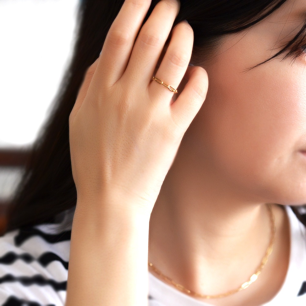 k18 ڡѡåץ ɥ  2.7mm Ĺ ɥ (RERALUy)ǥ     18 K18  S M L   rri1744k18 ץ쥼 ե gold 065