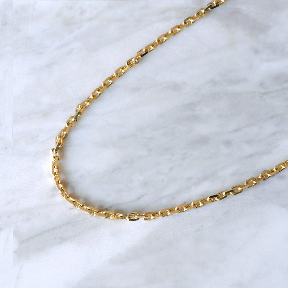 �ڼ���ȯ���ʡۥ��åȥ������������� ��1.5mm �������� 40cm k18�ͥå��쥹 K18 ��������������� ��� ���� gold necklace ach1660c40