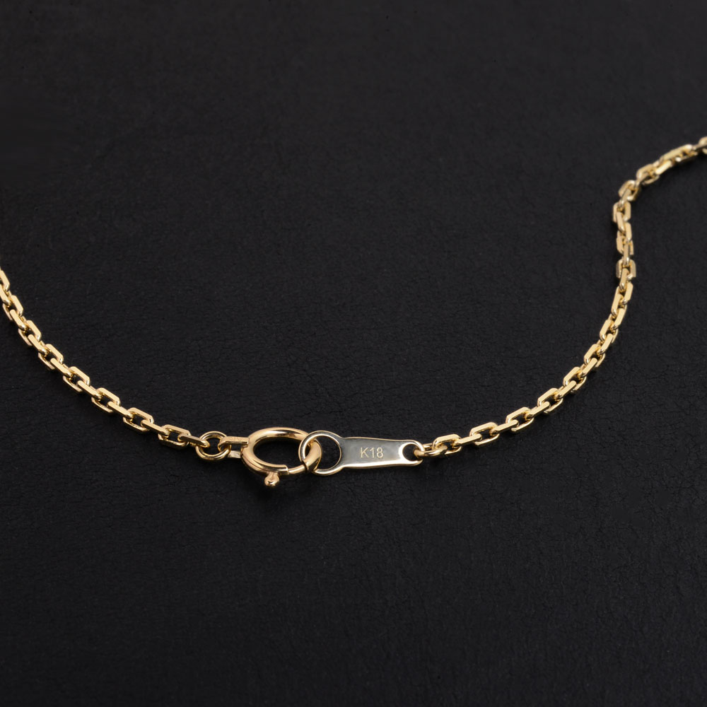 �ڼ���ȯ���ʡۥ��åȥ������������� ��1.5mm �������� 40cm k18�ͥå��쥹 K18 ��������������� ��� ���� gold necklace ach1660c40