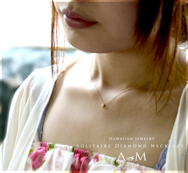 �ϥ磻���󥸥奨�꡼ �ͥå��쥹 �Ҥ�γ��������� 0.10ct��K18������ɥڥ����� apdg8650