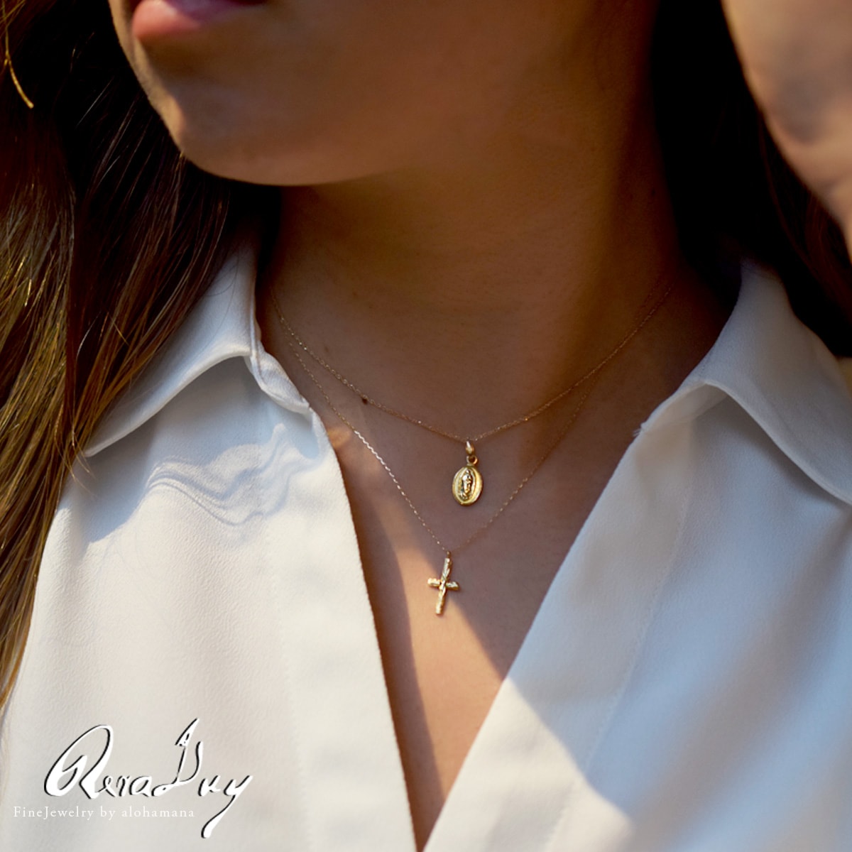 ��Mele Kali.. 5%OFF��k18�ͥå��쥹 ������ɥͥå��쥹 (RERALUy)��ǥ����� ���� ��� ���� ���������꡼ �ͥå��쥹 K18������ɡ�����ƥ������������� ����� �ڥ����� �ȥå� �����Х롦�ޥꥢ (��°��������ʤ�) rpd0189