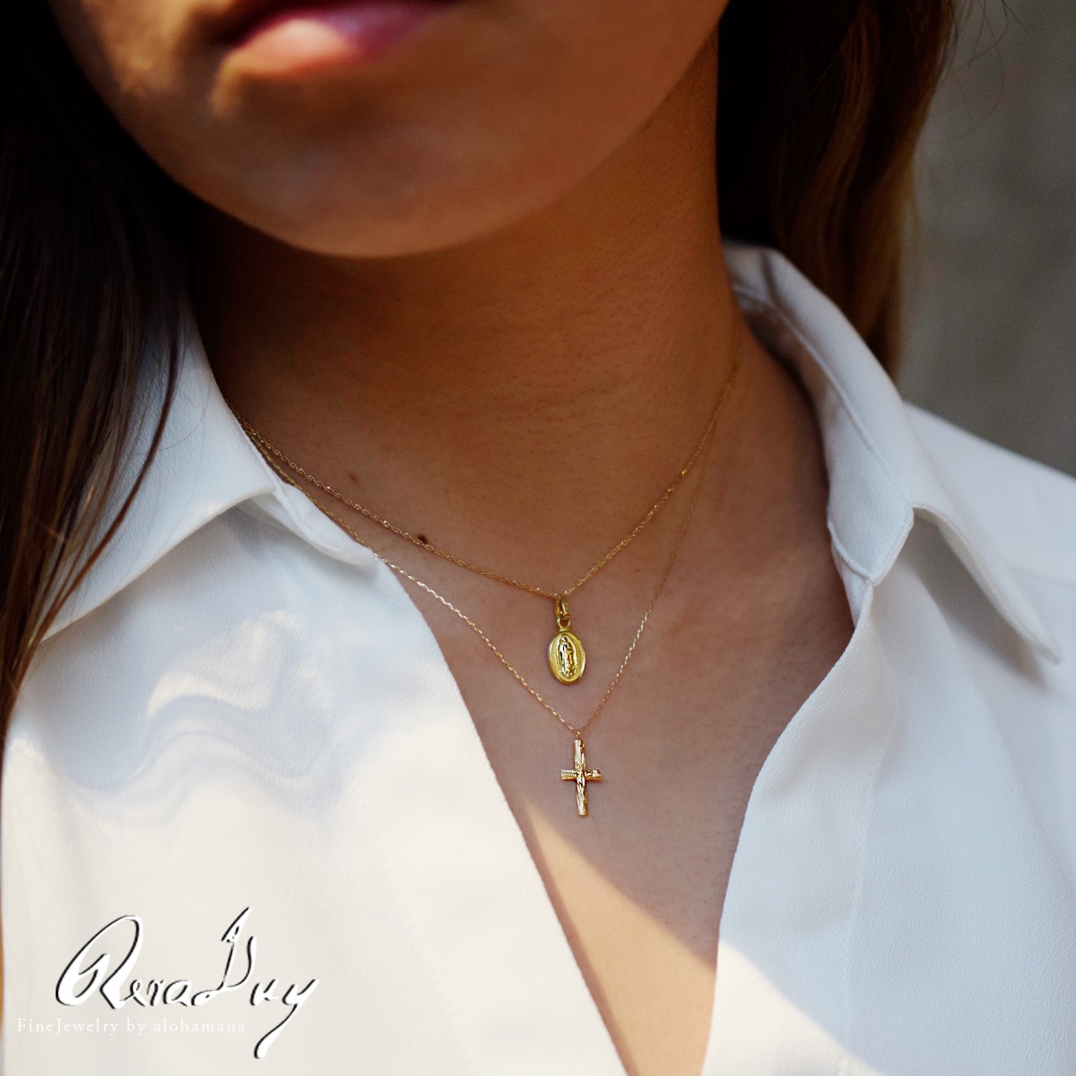 ��Mele Kali.. 5%OFF��k18�ͥå��쥹 ������ɥͥå��쥹 (RERALUy)��ǥ����� ���� ��� ���� ���������꡼ �ͥå��쥹 K18������ɡ�����ƥ������������� ����� �ڥ����� �ȥå� �����Х롦�ޥꥢ (��°��������ʤ�) rpd0189