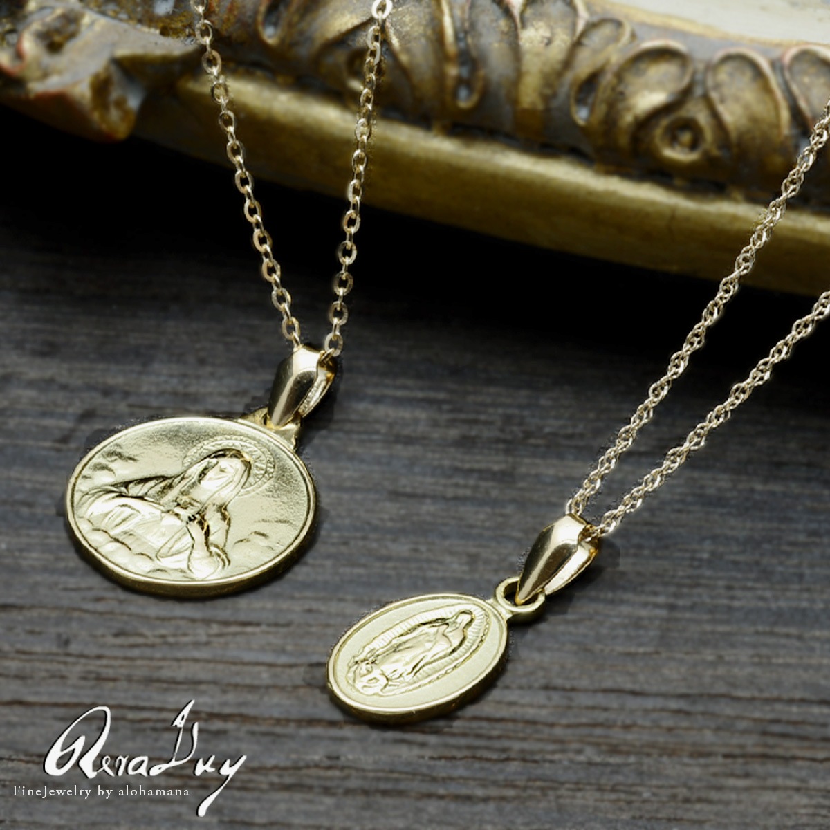 ��Mele Kali.. 5%OFF��k18�ͥå��쥹 ������ɥͥå��쥹 (RERALUy)��ǥ����� ���� ��� ���� ���������꡼ �ͥå��쥹 K18������ɡ�����ƥ������������� ����� �ڥ����� �ȥå� �����Х롦�ޥꥢ (��°��������ʤ�) rpd0189