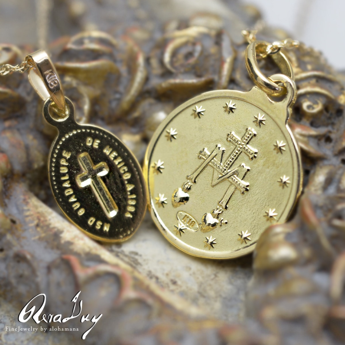 ��Mele Kali.. 5%OFF��k18�ͥå��쥹 ������ɥͥå��쥹 (RERALUy)��ǥ����� ���� ��� ���� ���������꡼ �ͥå��쥹 K18������ɡ�����ƥ������������� ����� �ڥ����� �ȥå� �����Х롦�ޥꥢ (��°��������ʤ�) rpd0189