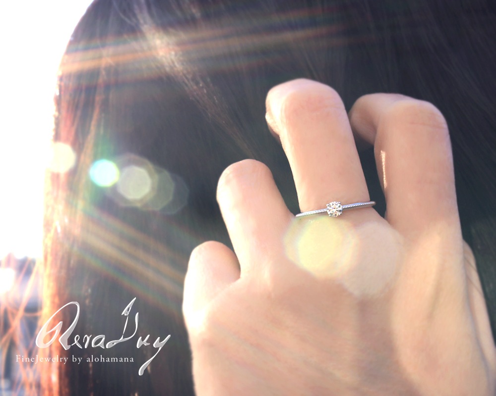 ŷ   0.14ct    (RERALUy) ˥С꡼ ɥ ꡼ ǥ K18 18  ۥ磻ȥ rri1726