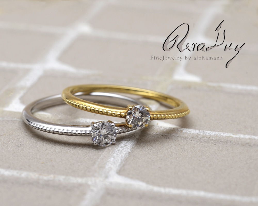 ŷ   0.14ct    (RERALUy) ˥С꡼ ɥ ꡼ ǥ K18 18  ۥ磻ȥ rri1726