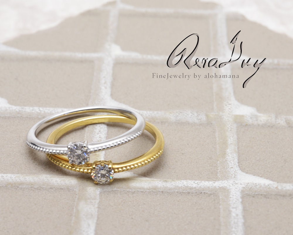 ŷ   0.14ct    (RERALUy) ˥С꡼ ɥ ꡼ ǥ K18 18  ۥ磻ȥ rri1726