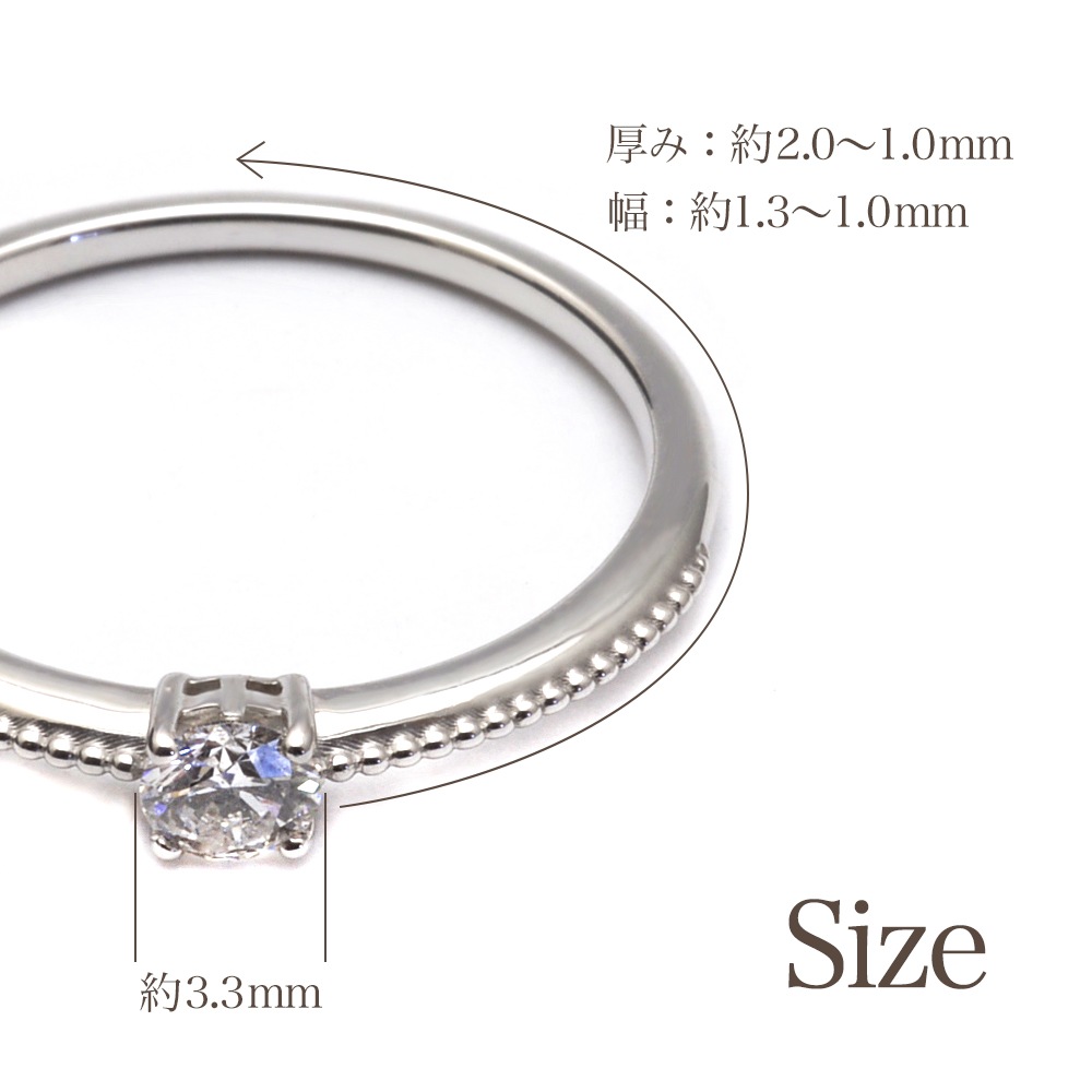 ŷ   0.14ct    (RERALUy) ˥С꡼ ɥ ꡼ ǥ K18 18  ۥ磻ȥ rri1726