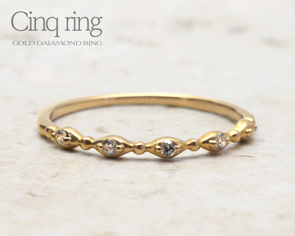 k10 k18   ϶ Cinq  5  0.03ct ԥ󥭡 쥤䡼 ɥ   (RERALUy)ǥ  쥤䡼 ŤͤŤ  10 K10 18 k18   ץ쥼 gold ring rri1843