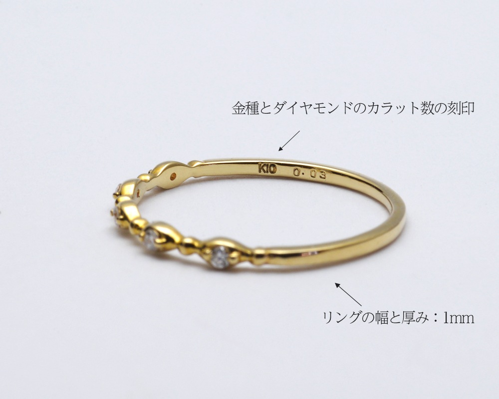 k10 k18   ϶ Cinq  5  0.03ct ԥ󥭡 쥤䡼 ɥ   (RERALUy)ǥ  쥤䡼 ŤͤŤ  10 K10 18 k18   ץ쥼 gold ring rri1843
