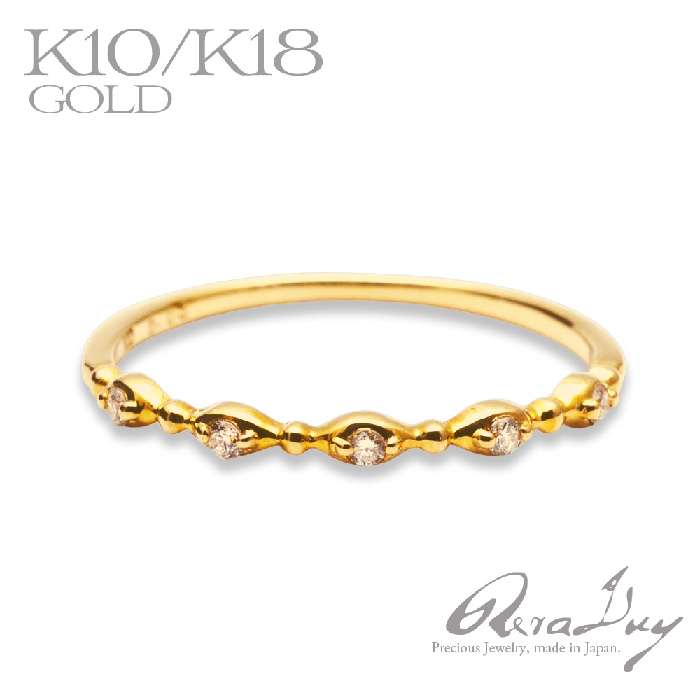 k10 k18   ϶ Cinq  5  0.03ct ԥ󥭡 쥤䡼 ɥ   (RERALUy)ǥ  쥤䡼 ŤͤŤ  10 K10 18 k18   ץ쥼 gold ring rri1843