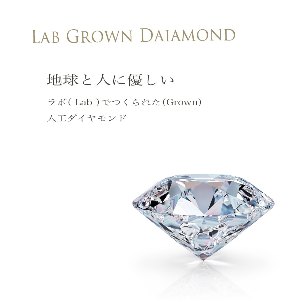 K18 ͥå쥹 ܥ  ڥȥͥå쥹  γ 0.5ct  饤ɥ㥹 RERALUy Lab Grown rne2149