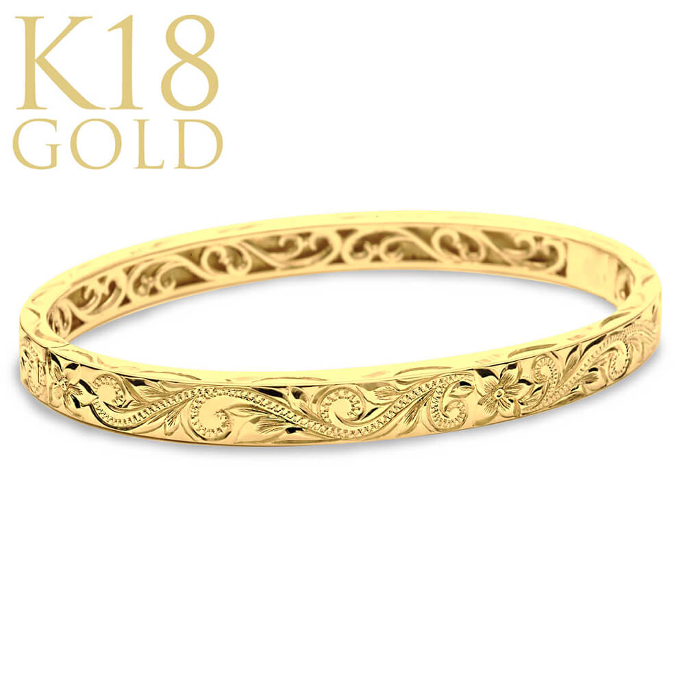 ɡХ󥰥 K18 18 ᥤ ץХ󥰥 (weliana) Lagoon 饰 6mm K18 gold wbg1648k18