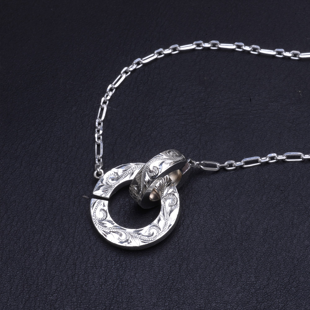 ハワイアンジュエリー フラットヘビーリンクSVネックレス ペンダント ネックレス SV925 レディース メンズ apd1969