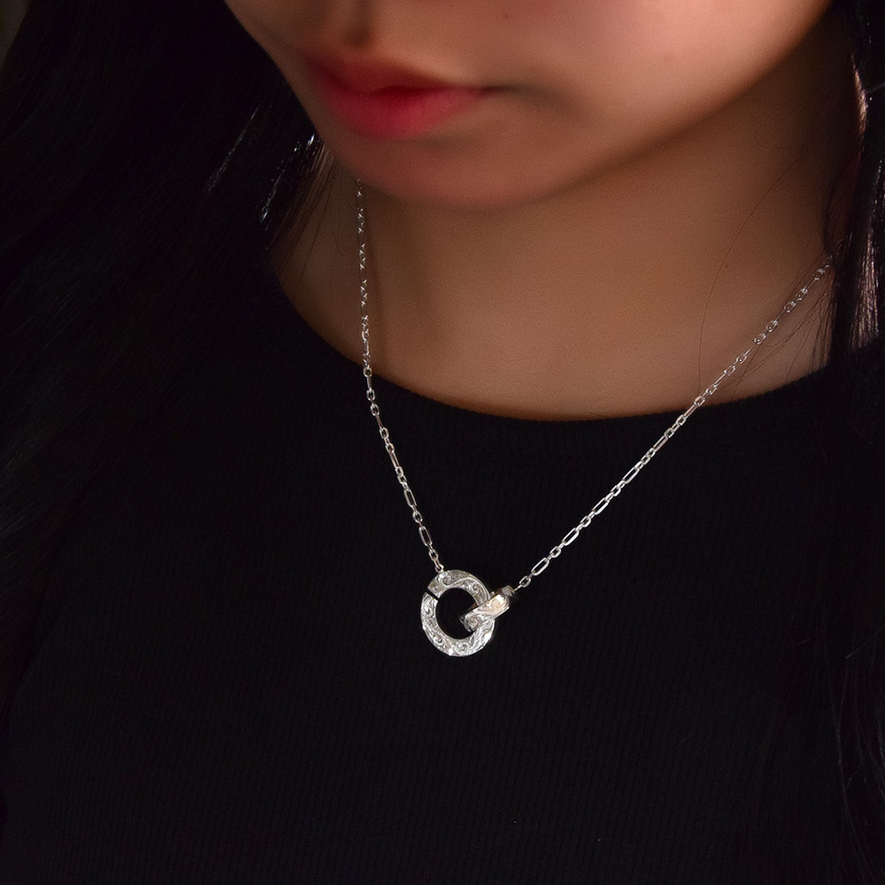 ハワイアンジュエリー フラットヘビーリンクSVネックレス ペンダント ネックレス SV925 レディース メンズ apd1969