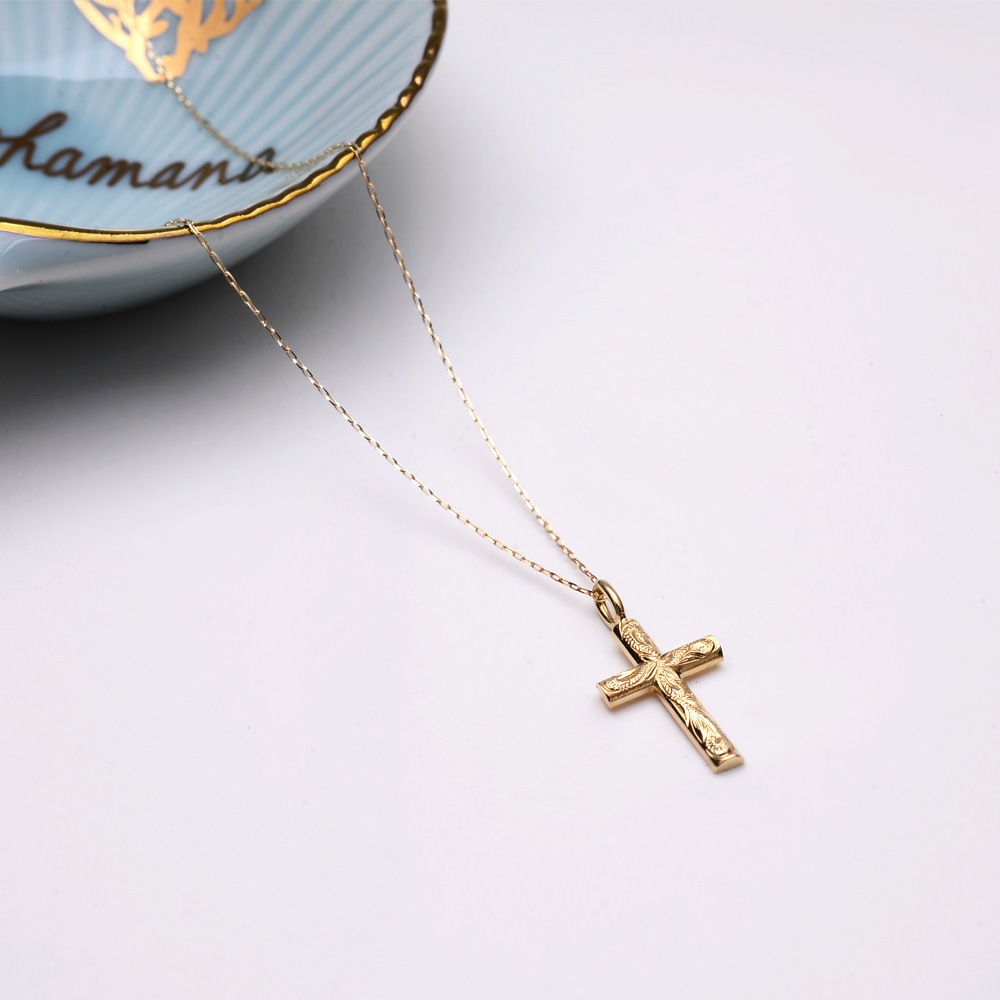 ��Mele Kali.. 5%OFF�ۥϥ磻���󥸥奨�꡼ �ͥå��쥹 K18 ������ ������ �ڥ����ȥͥå��쥹 18�� 40cm �������� ane2159