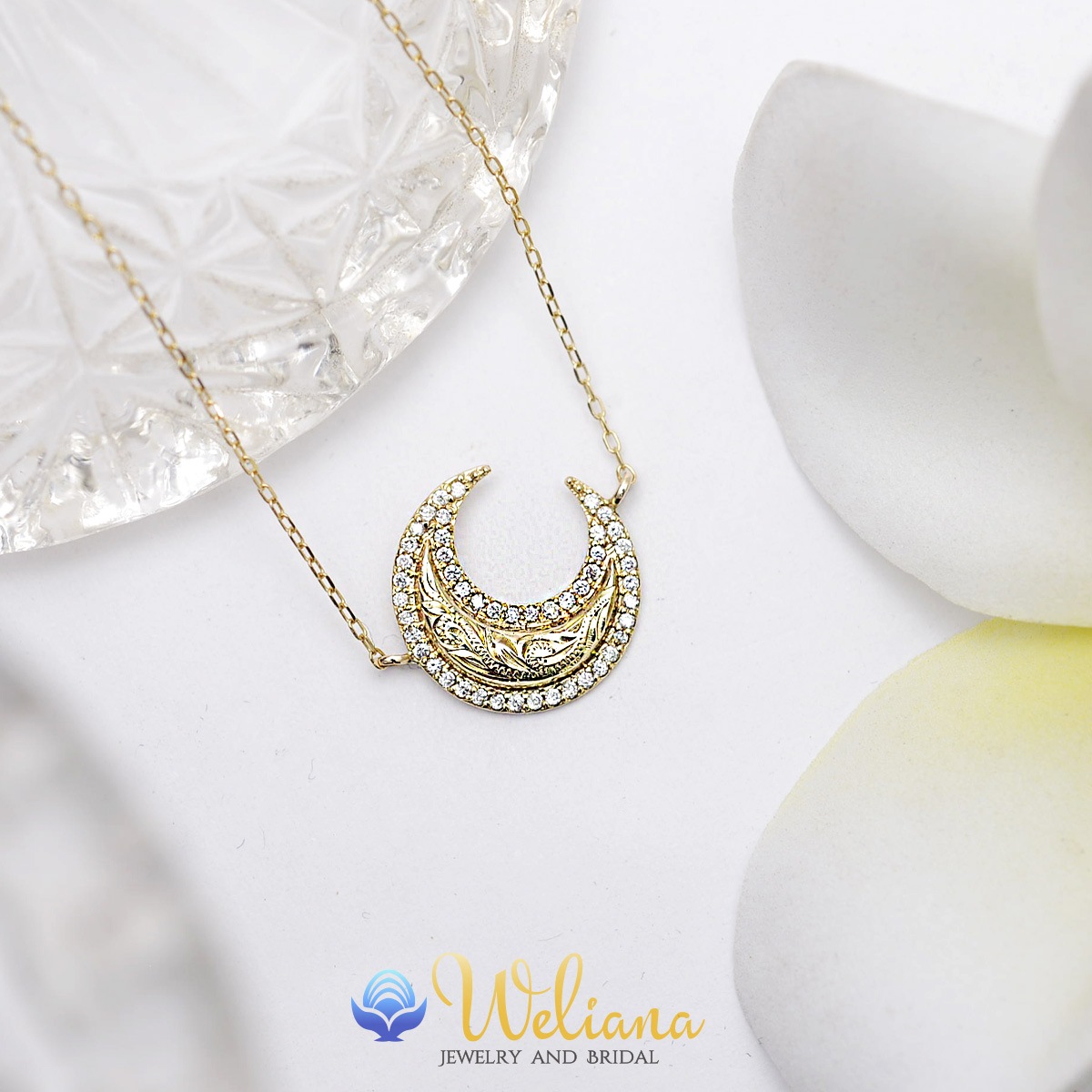 ϥ磻󥸥奨꡼ k10ͥå쥹 10    (Weliana) 륯å   ࡼ ɥͥå쥹 0.15ct wne1631