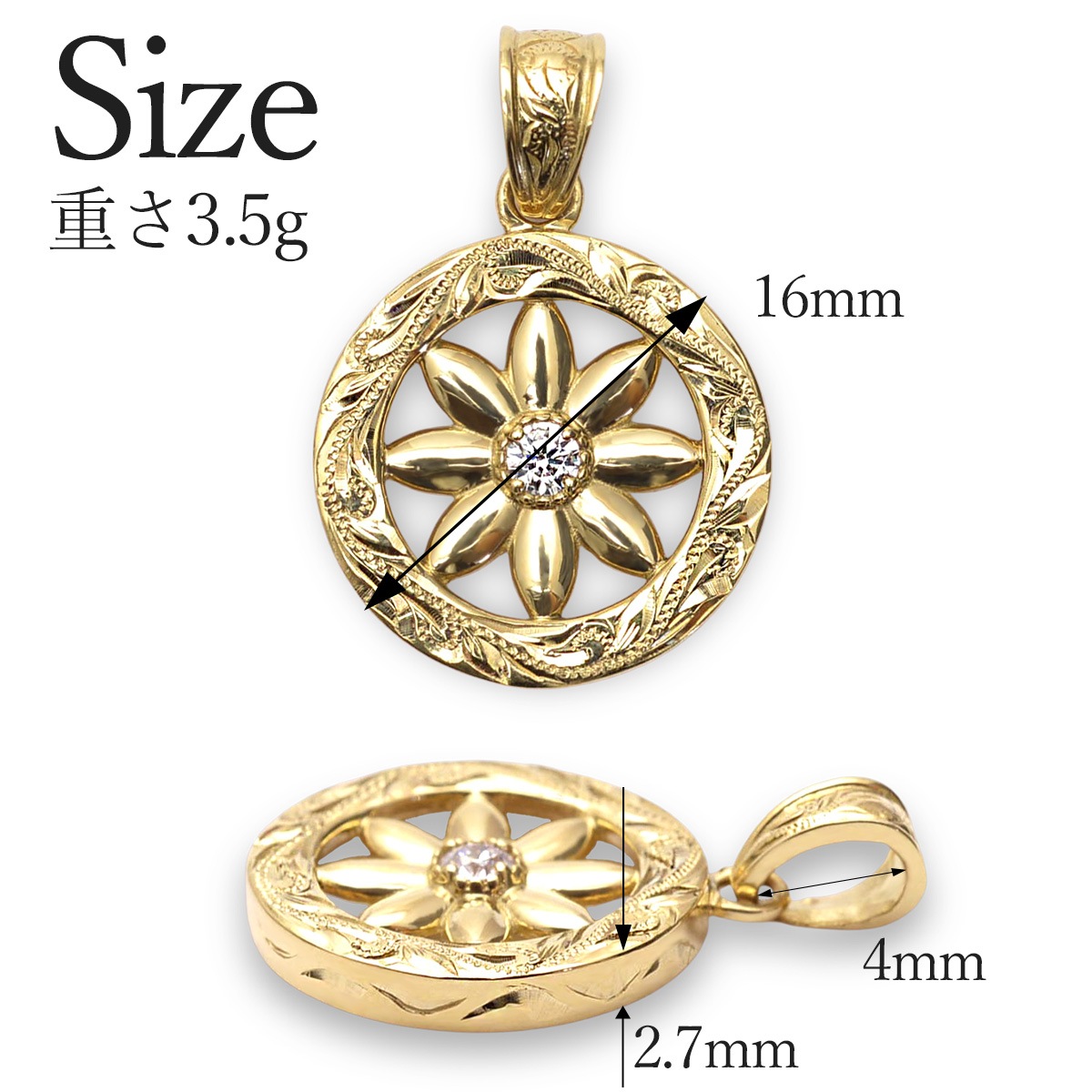 ������ɥͥå��쥹 K18 ������� 18�� ��������� �ͥå��쥹 �ϥ磻���󥸥奨�꡼ ����������饦��� �ƥ����� ��������� �ڥ����ȥȥå� 0.06ct wpd1638