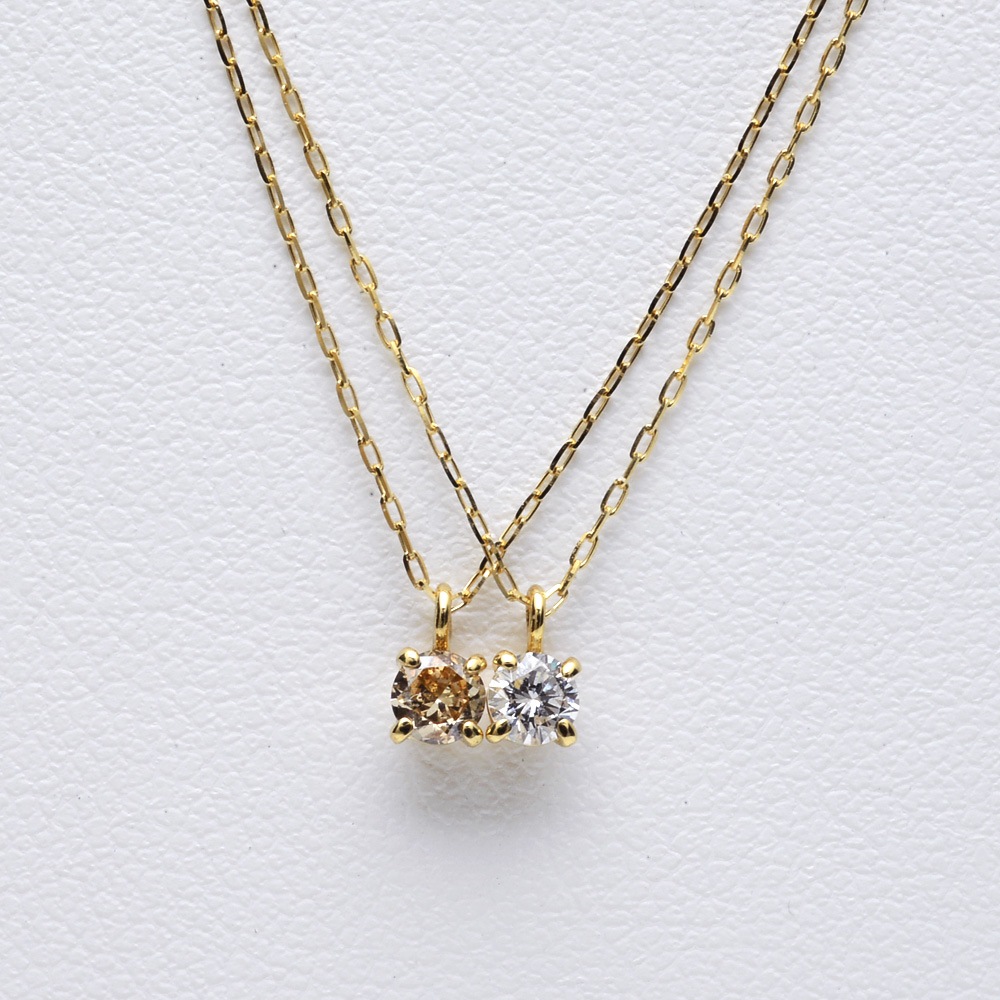 summer10%OFF -7/149:59K18 ͥå쥹   ֥饦 ڥȥͥå쥹  γ 0.1ct  ane2152