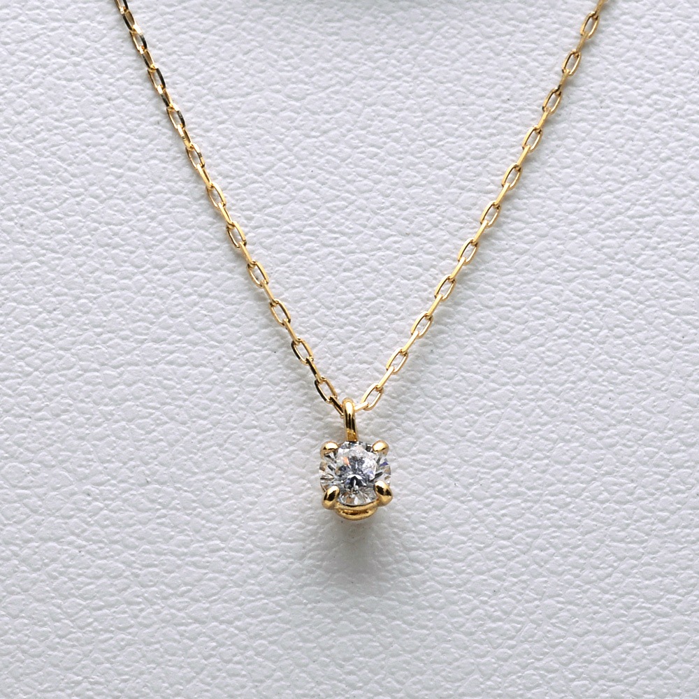 summer10%OFF -7/149:59K18 ͥå쥹   ֥饦 ڥȥͥå쥹  γ 0.1ct  ane2152