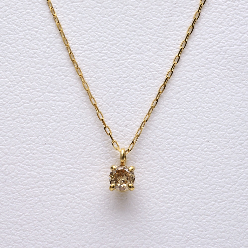 summer10%OFF -7/149:59K18 ͥå쥹   ֥饦 ڥȥͥå쥹  γ 0.1ct  ane2152