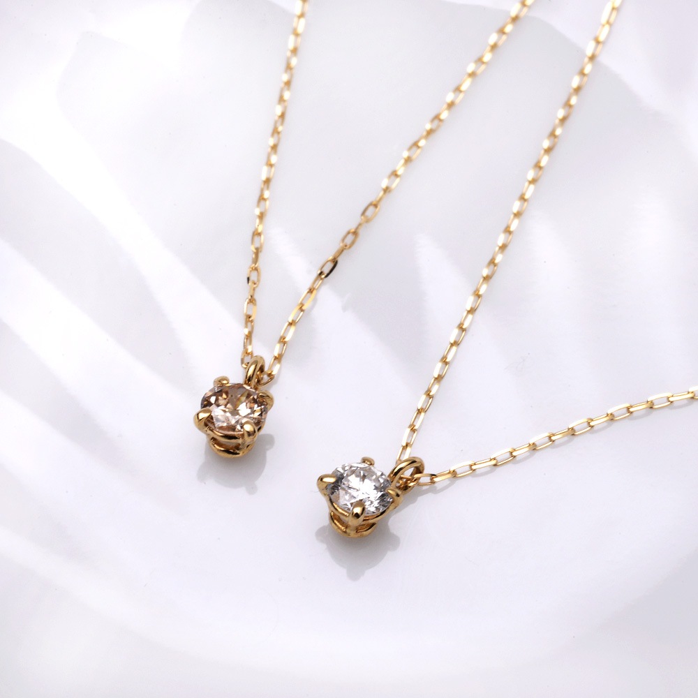 summer10%OFF -7/149:59K18 ͥå쥹   ֥饦 ڥȥͥå쥹  γ 0.1ct  ane2152