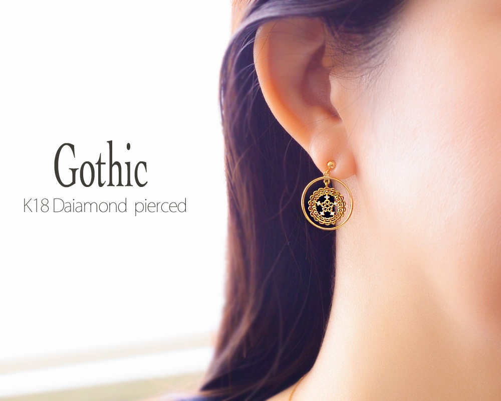 K18 18�� ������� �ԥ��� �����å� �������� �����å� ����٥��� ��ǥ����� ���� ���������꡼ (RERALUy) ��������� 0.03ct ξ���� ��������������� �ɤ��ԥ���