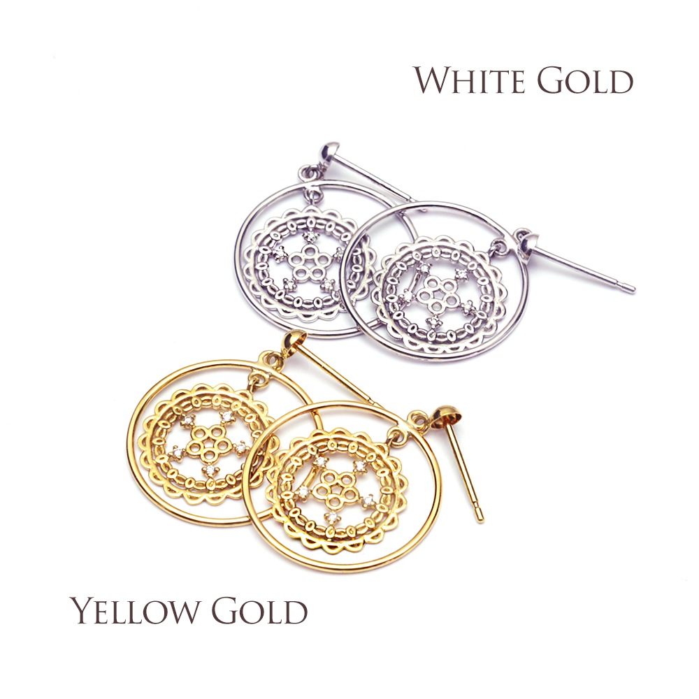 K18 18�� ������� �ԥ��� �����å� �������� �����å� ����٥��� ��ǥ����� ���� ���������꡼ (RERALUy) ��������� 0.03ct ξ���� ��������������� �ɤ��ԥ���