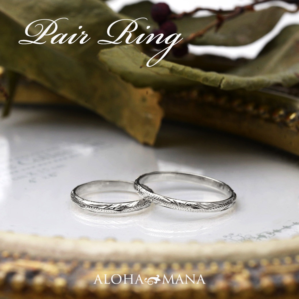 ��Mele Kali.. 5%OFF�ۡڥڥ���󥰡� Pt 900 ��� �ڥ���� �ץ���� �뺧���� ���� 2mm �ޥ�å���� ��ǥ����� ��� ���� ���� ʸ����� ̵�� arig6521ptpair